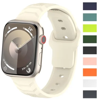 Guminis sportinis dirželis, skirtas Apple Watch Ultra 2 band 9 8 7 SE 6 5 3 Silikoninė apyrankė IWatch serijai 49mm 45mm 44mm 38mm 41 42mm