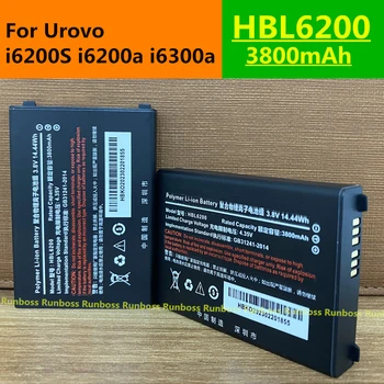HBL6200 3800mAh Nauja 3.8V originali baterija, skirta Urovo I6200s i6200a i6300a Pda skaitytuvas Išreikšti ginklų kolektoriaus gnybtą PDA