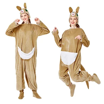 Helovino kostiumas Cosplay kalėdinis kostiumas suaugusiems Australija Kengūros gyvūnas Onesie scenos spektaklio kostiumas