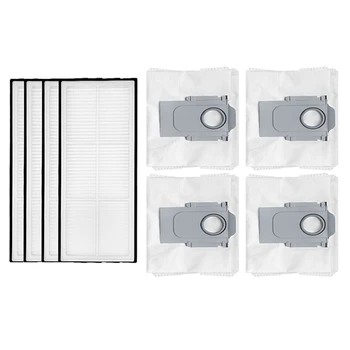 Hepa filtro dulkių maišelio atsarginės dalys Plastikinės Roborock S8 S8+ S8 Pro G20 priedai Hepa filtro dulkių maišas