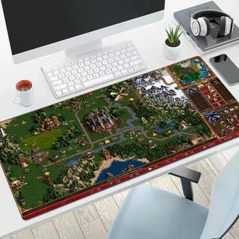 Heroes of Might and Magic Large Mouse Pad PC kompiuterinis žaidimas MousePads Staliniai klaviatūros kilimėliai Guminis neslystančios pelės kilimėlis 40x90 CM
