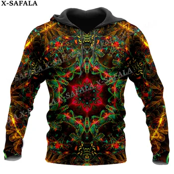 Hipių psichodelinis spalvingas trippy 3D spausdinimo džemperis su gobtuvu Vyras Moteris Megztinis Džemperis Džemperis Su gobtuvu Sportiniai kostiumai-6