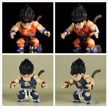 Hot 13cm Dragon Ball Z anime Super Saiyan animalistinis raumuo Goku sausgyslės darbas PVC skulptūrų serijos žaislų kolekcijos modelio dovana