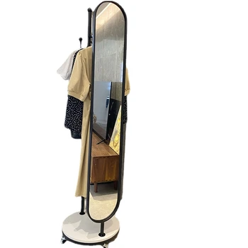 hxl persirengimo veidrodis viso ilgio veidrodinis grindys daugiafunkcis rotuojamas mobilus diržas drabužių stovas integruotas