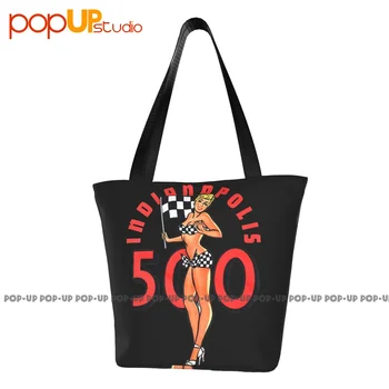 Indianapolis 500 Pinup Girl-Racing,Indy,Speedway Mielos rankinės Poliesteris Pirkinių krepšys nešiojimo krepšys