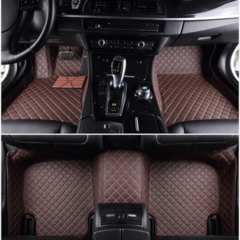 Individualūs automobilių grindų kilimėliai BMW X5 F15 2013-2018 metai Dirbtinės odos kilimas Salono automobilių aksesuarai
