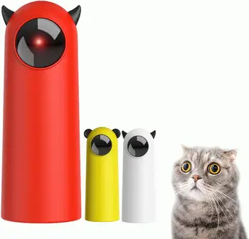 Interaktyvus katės lazerinis žaislas su automatiniais belaidžiais ir įkraunamais robotizuotais žaislais kačiukams, šuniukams, kambariniams augintiniams