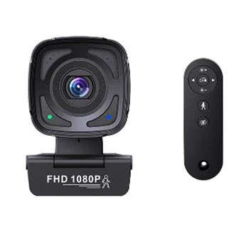 internetinė kamera 1080P automatinis sekimas Srautinio perdavimo kamera Mini kameros 1080P 30Fps internetinė kamera su nuotolinio valdymo kamera