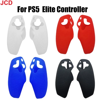JCD 1pair padalinta silikoninio dėklo mova su antiskidinėmis dalelėmis PS5 Edge Elite valdiklio dangtelio dangtelio dangteliui PS 5 Elite rankena