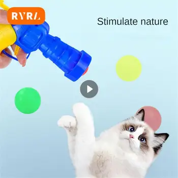 Juokingi kačių žaislai Interaktyvus mokymas Pliušiniai kamuoliniai žaislai katinui Pliušinis kamuolys Kūrybinis kačiukas Mini Pompos Žaidimai Juguetes Para Gatos