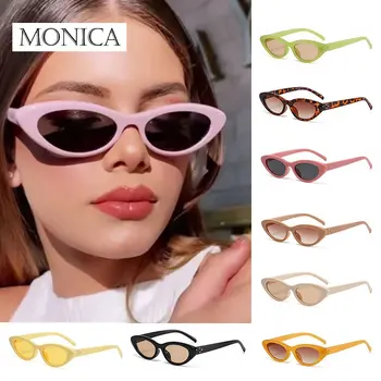 Katė Akis Vintažiniai akiniai nuo saulės Moterys Mados prekės ženklo dizainerė Moteriški akiniai nuo saulės Saldainių spalvos Retro mažo rėmelio Oculos De Sol akiniai