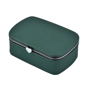Kosmetikos krepšys Nauja nešiojama papuošalų dėžutė Kelioninis stilius PU odiniai auskarai Papuošalų laikymo dėžutė Kosmetikos organizatorius