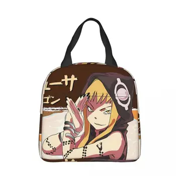 Lady Medusa Gorgon Skyness Pattern Cooler Lunch BoxAnime Soul Eater Mountaineering Thermal Insulation Portable Food Bag