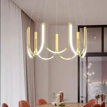LED pakabukas Modernūs šviestuvai Minimalistiniai U formos šviestuvai Restoranas Miegamasis Šviestuvas Prabangus namų dekoras Pakabinamas šviestuvas