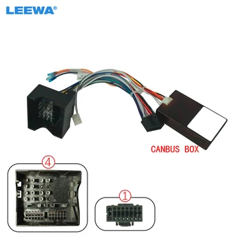 LEEWA automobilio garso laidynas su Canbus dėžute BMW X1/E90 08-16 Aftermarket 16pin CD/DVD stereofoninio diegimo laido adapteris