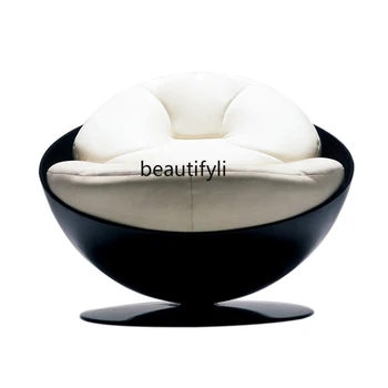 Lengvas prabangus dizaineris FRP Specialios formos puslankis minkštas krepšys Sofos sėdynė Ovalus Priėmimas Derybų kėdė Viengulė sofa kėdė