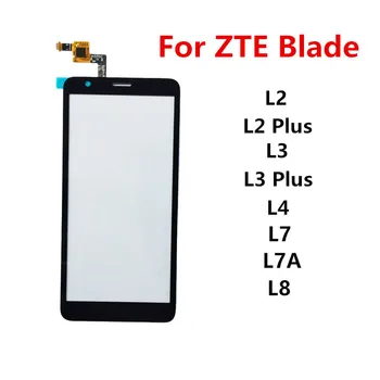 Lietimui jautrus ekranas ZTE ašmenims L8 L7 L7A L2 Plus L3 L4 Skaitmeninimo jutiklis Priekinio skydelio LCD ekranas Stiklo dangtelio remontas Pakeiskite dalis