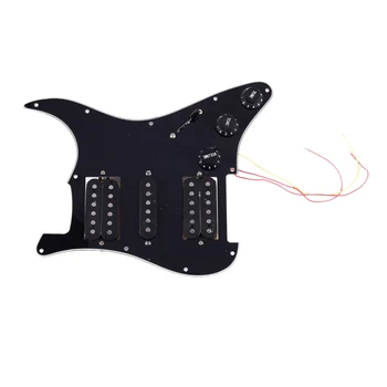 Loaded Prewired Electric Guitar Pickguard 11 Hole Hsh Pickups Pre Wired Single-Coil Humbucker Magnet Pickups