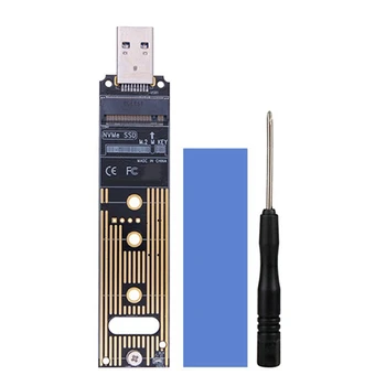 M.2 NVME SSD į USB 3.1 adapteris PCI-E į USB-A 3.0 keitiklio kortelė 10Gbps USB3.1 Gen 2 skirta M.2 NVME 2242 2260 2280