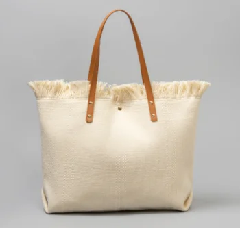 Madingas kasdienis drobinis krepšys, nišinis aukščiausios klasės moteriškas krepšys, didelės talpos važinėjantis tote krepšys