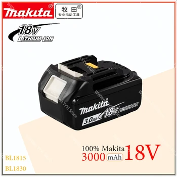 makita 3.0Ah NAUJA Originali 18V ličio jonų baterija, skirta Makita BL1830 BL1815 BL1860 BL1840 Pakaitinio elektrinio įrankio baterija 3000mAh