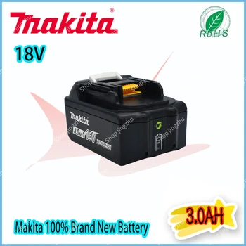 Makita Original 18V 3.0AH 5.0AH 6.0AH įkraunama elektrinių įrankių baterija su LED ličio jonų keitimu LXT BL1860B BL1860 BL1850