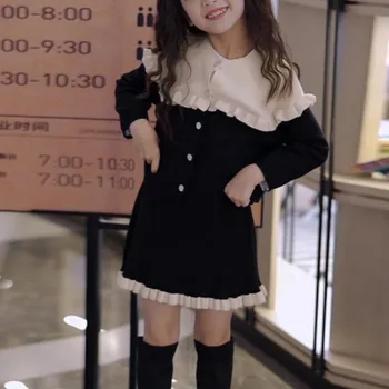 Merginos Ruduo Žiema Madinga Apvalaus kaklo megztinė Laisvalaikis Universalus Stilingas Gyvas Korėjietiškas variantas Vienspalvis Patogus kostiumas