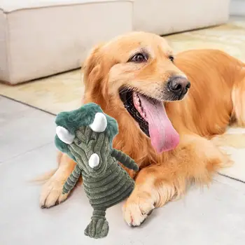 Minkštas patvarus šunų žaislas Vienatvę-mažinantis šunų žaislas Minkštas patogus naminių gyvūnėlių kramtomasis žaislas šunims Animacinio filmo dizainas Įkandimui atsparus girgždesys