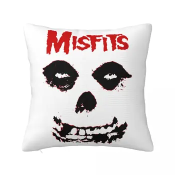 Misfits Skull Pillowcase Spausdinimas Poliesterio pagalvėlės užvalkalas Dovanų mėtymo pagalvės užvalkalas Namų didmeninė prekyba 45X45cm