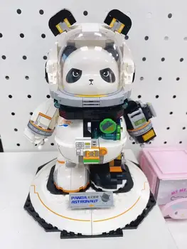 MOC kosminės pandos robotas astronautas, kalėdinė dovana berniukams ir mergaitėms
