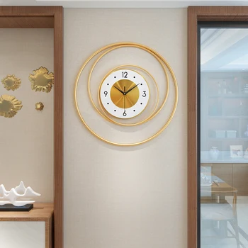Modernūs prabangūs kaustytieji nutildyti sieniniai laikrodžiai Pagrindinis Svetainė Prieangio siena Freska Dekoravimo vestibiulio parduotuvė Viešbutis Sienų lipdukų amatai