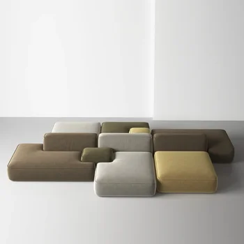 modulinė sofa itališka minimalistinė svetainė nemokamas derinys dvipusis biuro dizainas