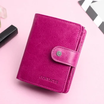 Moonbiffy Moterų piniginės Prabangus prekės ženklas Maža monetų piniginė Piniginė Hasp kortelių laikiklis Natūralios odos piniginė moterims kokybiškas pinigų krepšys pakilo