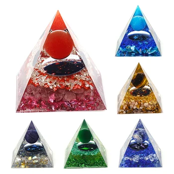 Natūralus ametistas Krištolo piramidės ornamentai Dvylika žvaigždynų Atspausdinta energija Akmens Reiki gydomieji amatai Namų stalo dekoravimas