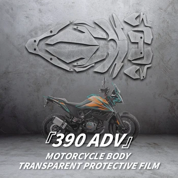 Naudota KTM 390ADV motociklams Aukštos kokybės TPU medžiagos apsaugos lipdukų lipdukai Dviračio visiškai skaidrių apsauginių plėvelių rinkiniai
