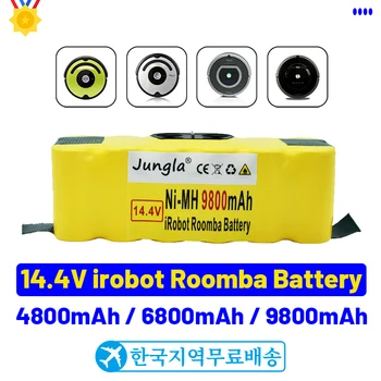 Nauja 14.4V 9800mAh pakaitinė NI-MH baterija IRobot Roomba 500 600 700 800 serija skirta Roomba 880 760 530 555 560 581 620 650
