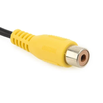 Naujas kabelio lizdo adapteris Automobilio atsparumas korozijai Patvari kamera Konvertuokite kabelį Greitas atsakas RCA vaizdo atbulinė eiga