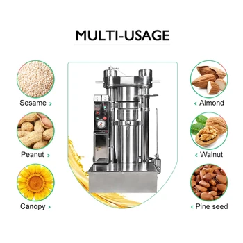 naujo dizaino daugiafunkcinis hidraulinis alyvos presas sezamo aliejaus presavimo mašina kakavos sviesto presavimo mašina