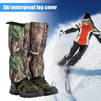 Neperšlampama kojų apsauga Reguliuojami kojų getrai Kvėpuojantis vandeniui atsparus kojų getras Reguliuojamos sniego batų apsaugos medžioklei