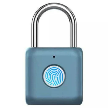 Neperšlampamas biometrinis pirštų atspaudų užraktas Beraktė durų spyna USB įkraunama spyna