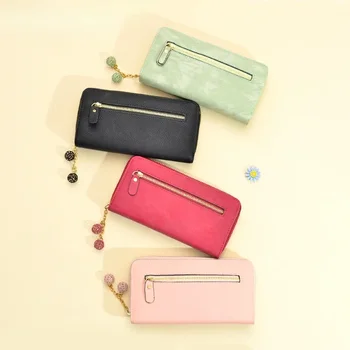 New Women's Large Capacity Soft Leather Mobile Phone Long Wallet Card Bag Urban Simple Multi-functional Wallet