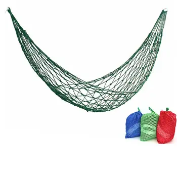Nešiojama nailono tinklelio hamako miegamoji lova kelionėms po lauką Kempingas Mėlyna žalia Raudona Pakabinama sulankstoma terasos kėdė
