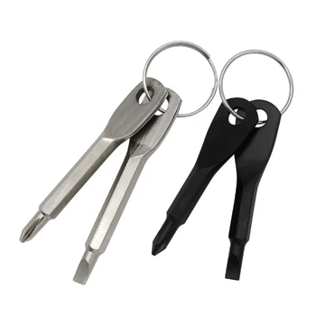 Nešiojami raktų pakabukai Atsuktuvų įrankių rinkinys Lauko kišeninis mini įrankių pakabukas