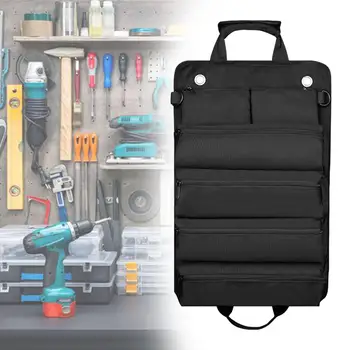 Nešiojami susukite mažus įrankių maišelius Didelės talpos laikymo krepšys su 6 įrankių maišeliais Rankinio įrankio krepšys mechaniko stovyklavimui namuose