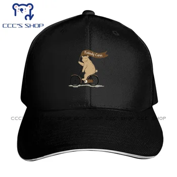 Niekam nerūpi lokys, juokingas, gyvūnų humoras Beisbolo kepuraitė Snapback kepurės Megzta skrybėlė
