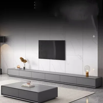 Nordic Living Room TV Spintelės grindys Nešiojama daiktadėžė Pramogų centras Stalčiai Koja Meuble televizorius Suspendu namų baldai MQ50DS