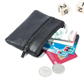odinė mini monetų piniginė vyraiTop sluoksnis karvės odos piniginė moterų užtrauktukas Vintažinis kortelių krepšys Trumpas ponios maišelio raktas minkšto laikiklio dėklas