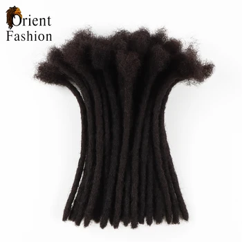Orientfashion didmeninė prekyba rankų darbo nėrimu Afro Kinky Hair Soft Dreadlocks 24inch 0.6cm