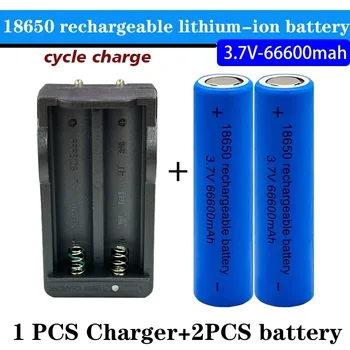 Originali 18650 baterija 66600mah 3,7 V 18650 ličio įkraunama baterija blykstės akumuliatoriui žaislams / įkrovimui įkrovikliu