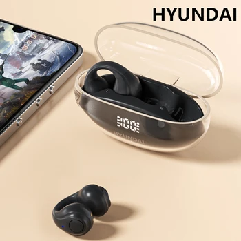 Originalios HYUNDAI HY-T12 PRO Belaidės Bluetooth 5.3 ausinės Ausinės Ausinių kabliukas Stereofoninis garsas LED ekranas Ilgas budėjimo režimas Ausinės
